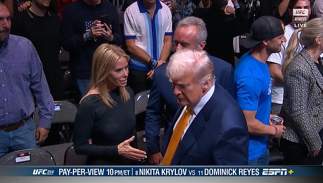 Trump shook hands with the Secretary of Health but brutally snubbed his wife, Cheryl Hines