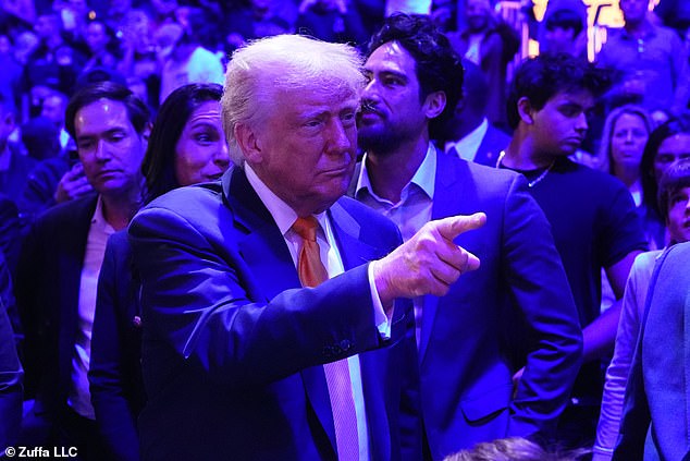 Trump sent the MAGA-heavy wild as he enjoyed a walk-out to a standing ovation