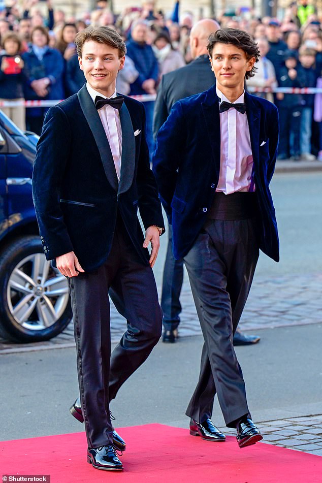 Counts Nikolai, 24, and Felix, 22, were as dashing as ever at Princess Isabella's 18th birthday celebrations