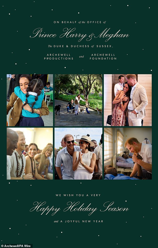 Scobie is clearly still in favour with the Sussexes, as he was the one to release Harry and Meghan's Christmas card