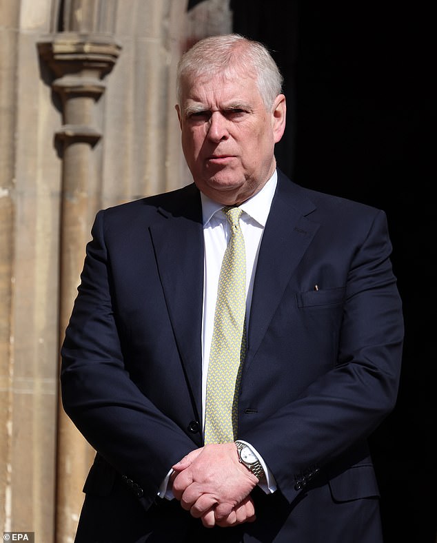 The princesses' father Prince Andrew, has also attended today's Easter service