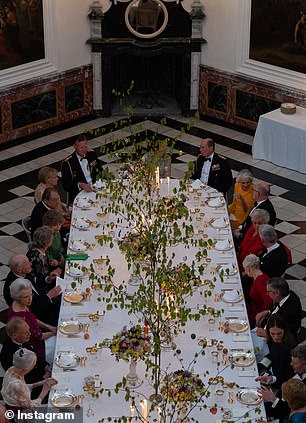 Queen Margrethe's 85th birthday celebrations concluded with a banquet dinner at Fredensborg Palace