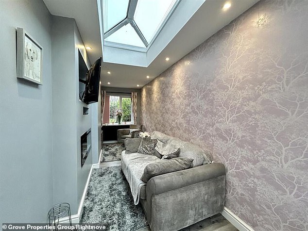 The 'pointless extension' is only 1.6m wide at its narrowest, earning comparisons to a 'a hallway with an abandoned sofa in it'