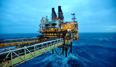 All at sea: Britain's biggest oil firms are set to see their profits drop by nearly $4 billion next week after Donald Trump's tariff chaos caused a slump in global energy prices