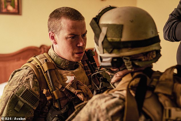 Warfare (pictured) was written and directed by Alex Garland ¿ English author of The Beach and director of dystopian thriller Civil War ¿ and former US Navy Seal Ray Mendoza