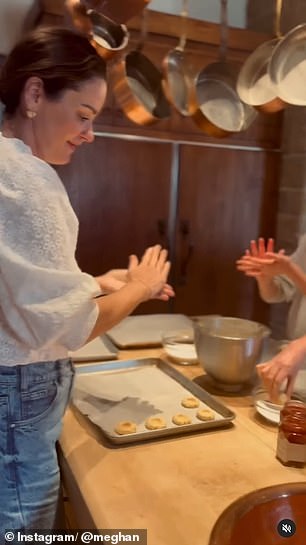 In March, Kelly joined Meghan, Archie and Lilibet to bake some sugar cookies