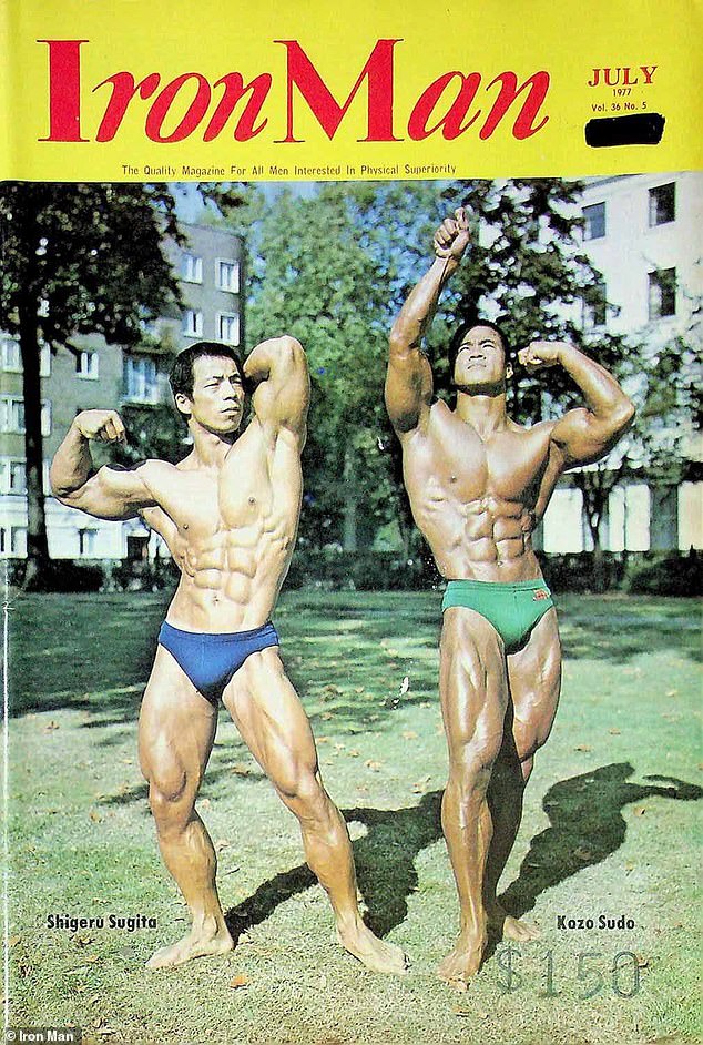 Winning the Mr Universe title in 1976, the bodybuilder's calves (left) were said to have been a source of jealousy for internationally renowned hunk Arnold Schwarzenegger