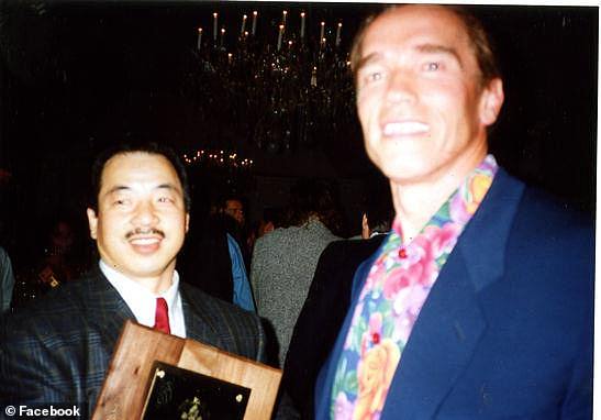 Schwarzenegger was left speechless after the bodybuilder said 'there's nothing to explain. I was born with these calves'
