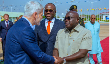 Czech Republic President departs Accra after a three-day State visit