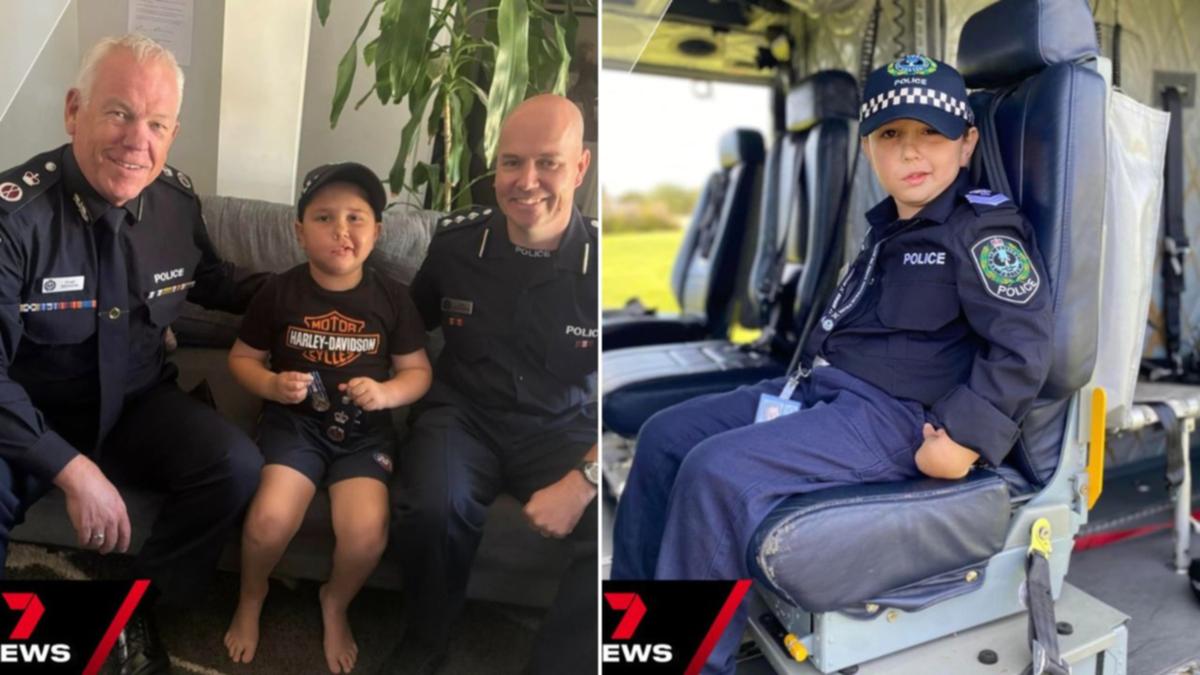 South Australia’s littlest police officer Sergeant Sammy Scully loses his battle with terminal brain cancer