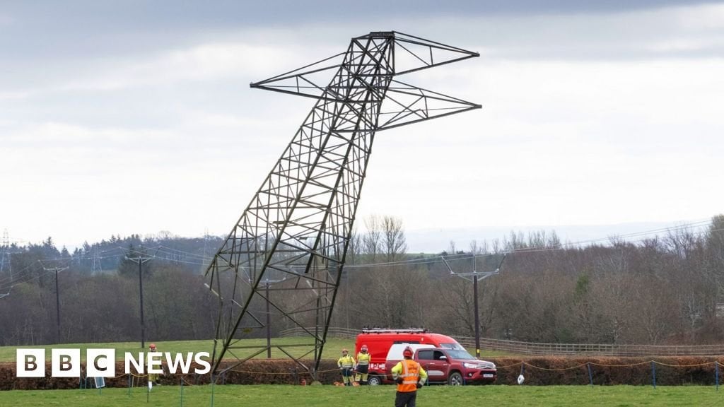 Scotland’s oldest electricity pylons pulled down