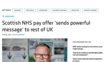 Scottish NHS pay offer 'sends powerful message’ to rest of UK | Nursi…