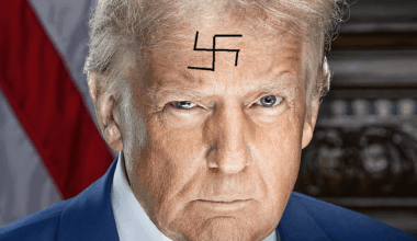 Some will say it's fake,but the proof that Trump is a Nazi is right there!