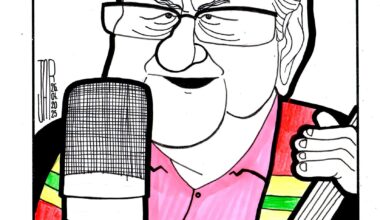 Made this caricature of Dafydd Iwan. How's it?