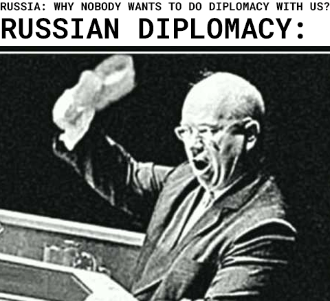 Russia is (and was) an aggressive barbarian—it will not heed words of reason, but it will kneel to strength