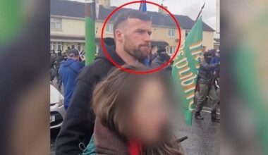 Glentoran ‘internally reviewing’ footage of player Patrick McClean at New IRA parade