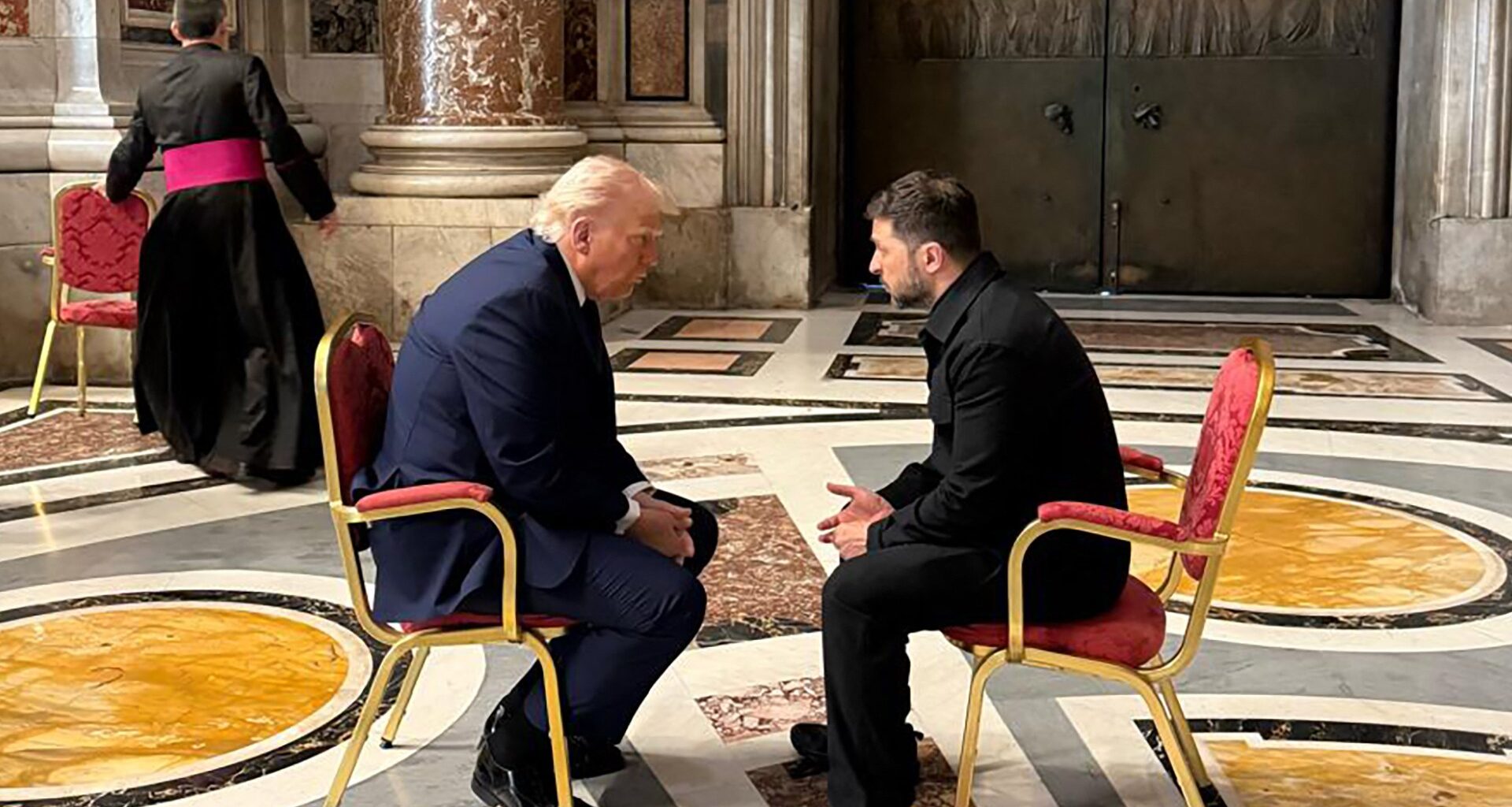 ‘Productive’ Trump, Zelenskyy meeting in Rome, first since Oval Office spat | Russia-Ukraine war News