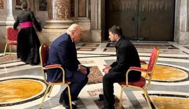 ‘Productive’ Trump, Zelenskyy meeting in Rome, first since Oval Office spat | Russia-Ukraine war News