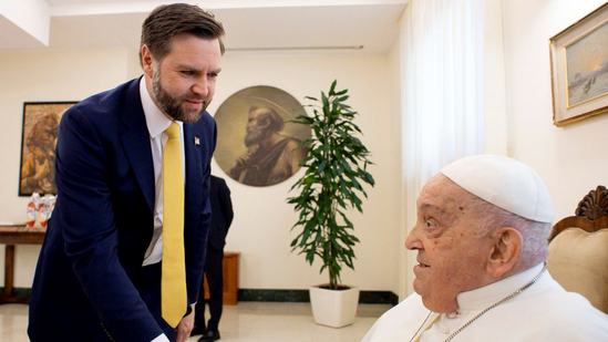Before his death, Pope Francis held a meeting with US Vice President JD Vance in Rome.(AP)