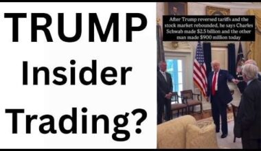 Trump insider trading. Was there any?