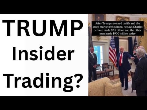 Trump insider trading. Was there any?