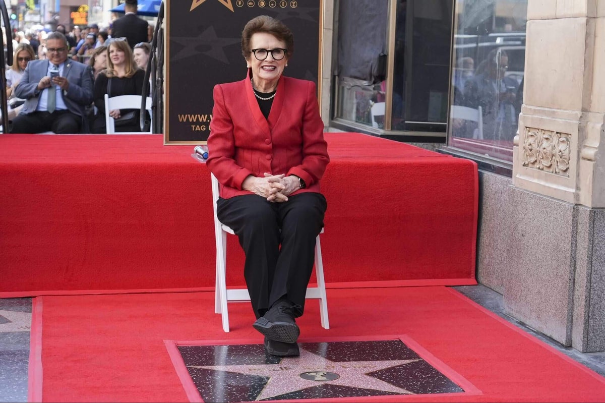 Billie Jean King receives Hollywood Walk of Fame star for sports entertainment