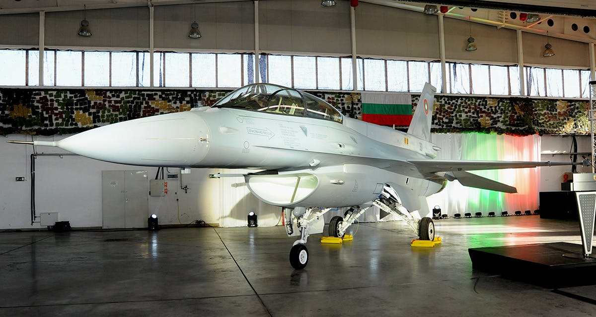 Bulgaria receives first F-16 Block 70 fighter jet