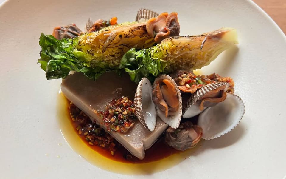 Food at Buto in Seoul