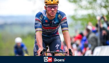 Evenepoel a été marqué par le froid et la pluie sur la Flèche wallonne : "J'ai retiré ma veste trop tôt"
