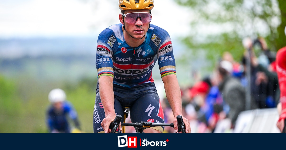 Evenepoel a été marqué par le froid et la pluie sur la Flèche wallonne : "J'ai retiré ma veste trop tôt"