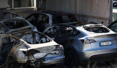Investigators in Italy and France are probing possible arson attacks on Tesla property, which come amid global protests against the company.