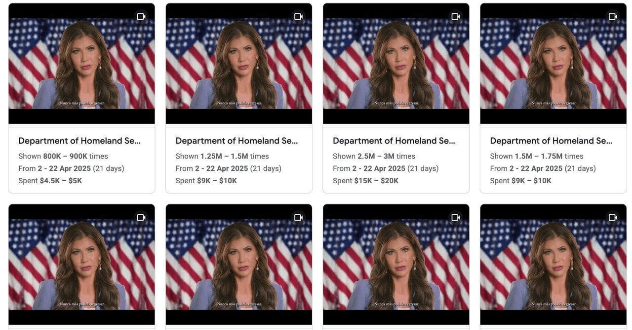 The US Has Spent Over $500,000 on Hyper-Targeted YouTube Ads to Discourage Irregular Migration