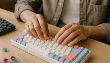 More Than Just Typing: The Mechanical Keyboard Boom Among South Korea’s Young Office Workers" (Image created by ChatGPT)