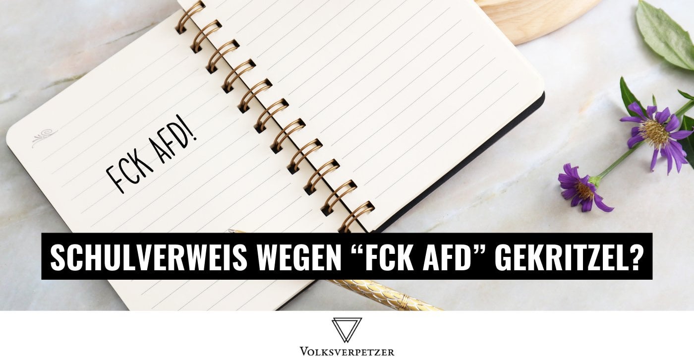 Grundschüler in Sachsen: Verweis nach „FCK AFD“-Doodle