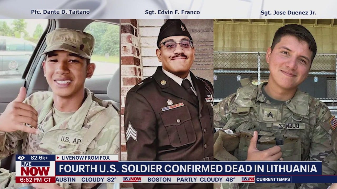 Army ID's 3 of 4 soldiers found dead in Lithuania