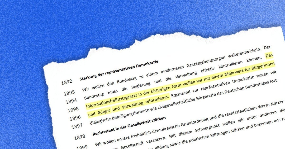 Die Union wollte das Informationsfreiheitsgesetz eigentlich abschaffen. Aber unser Protest hat gewirkt: Jetzt will die neue Koalition das Gesetz sogar verbessern.