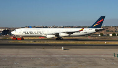 Plus Ultra dice adiós a su último Airbus A340 y de España