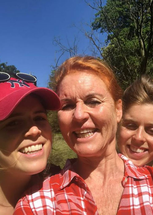 Sarah Ferguson with Princess Eugenie and Princess Beatrice. Pic: Princess Eugenie Instagram