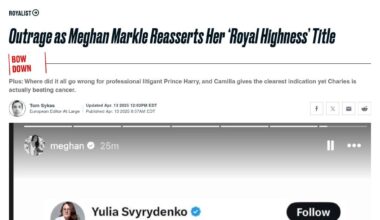 Outrage as Meghan Markle Reasserts Her ‘Royal Highness’ Title