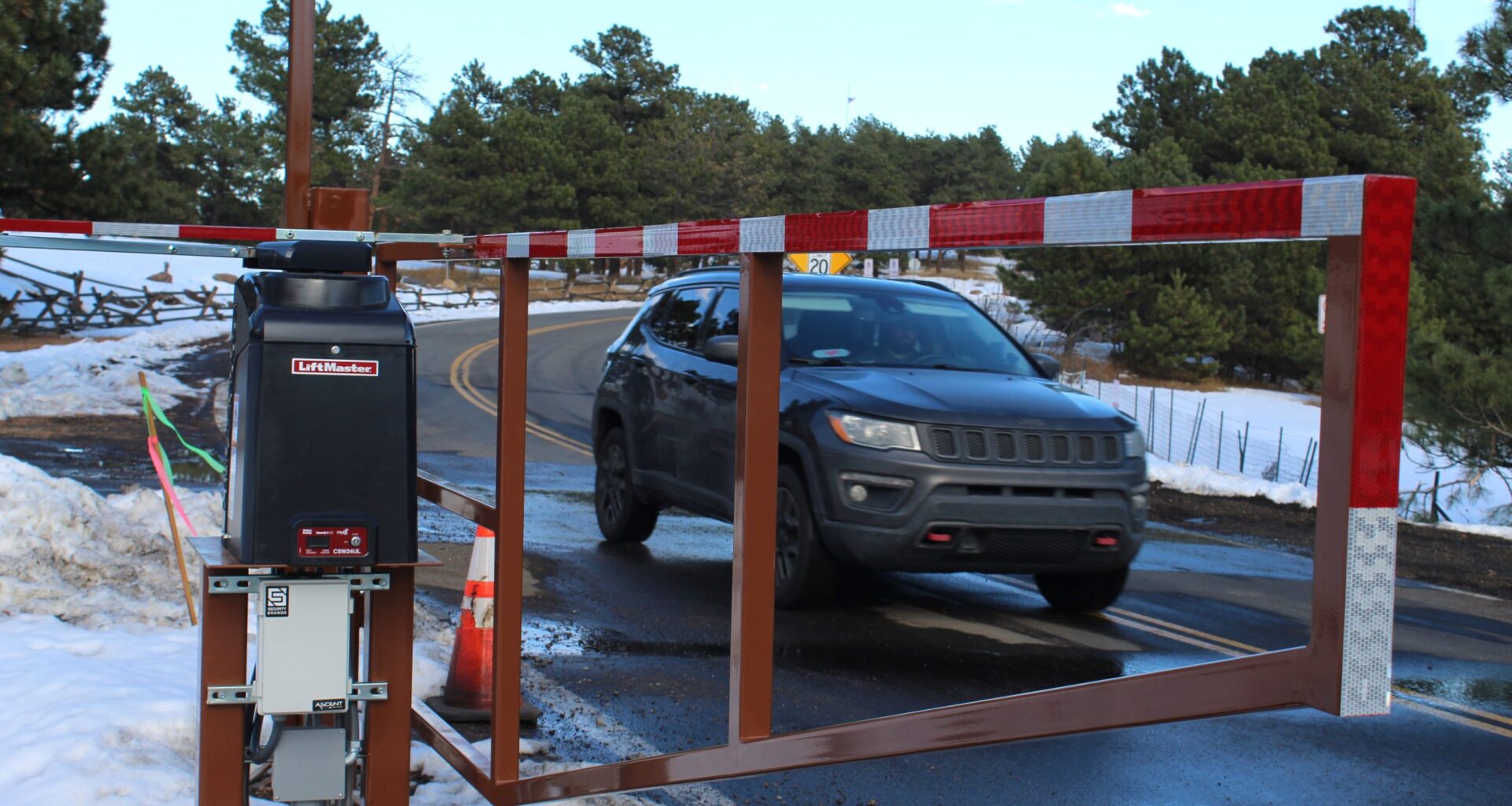 Jeffco Open Space fixing gates on Lookout Mountain Road, adding overnight security guards