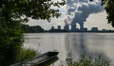 New data from NOAA shows that the concentration of atmospheric carbon dioxide increased at a record rate in 2024, partly as a result of continued burning of coal for energy like at the Jänschwalde lignite-fired power plant in Germany. Credit: Patrick Pleul/picture alliance via Getty Images