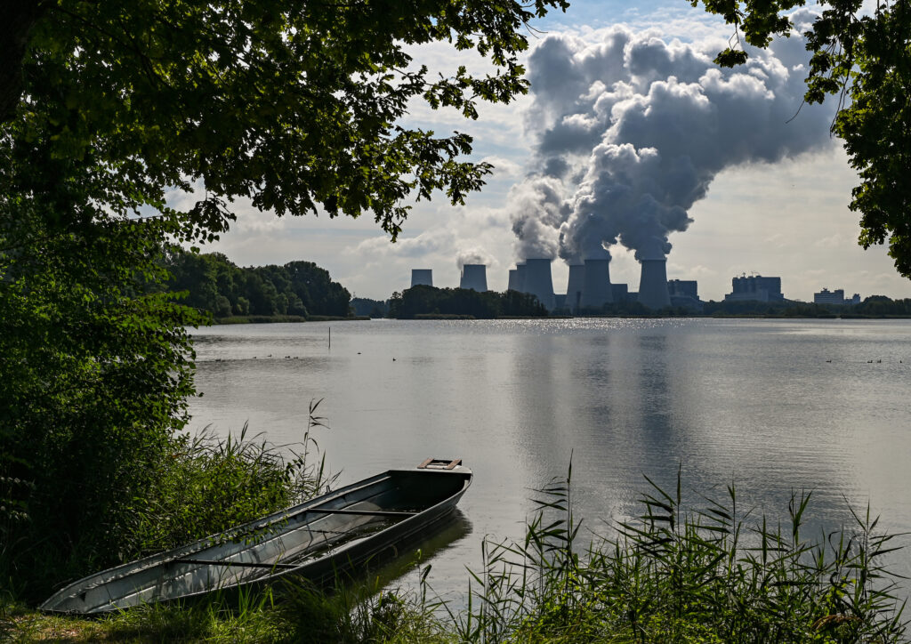 New data from NOAA shows that the concentration of atmospheric carbon dioxide increased at a record rate in 2024, partly as a result of continued burning of coal for energy like at the Jänschwalde lignite-fired power plant in Germany. Credit: Patrick Pleul/picture alliance via Getty Images