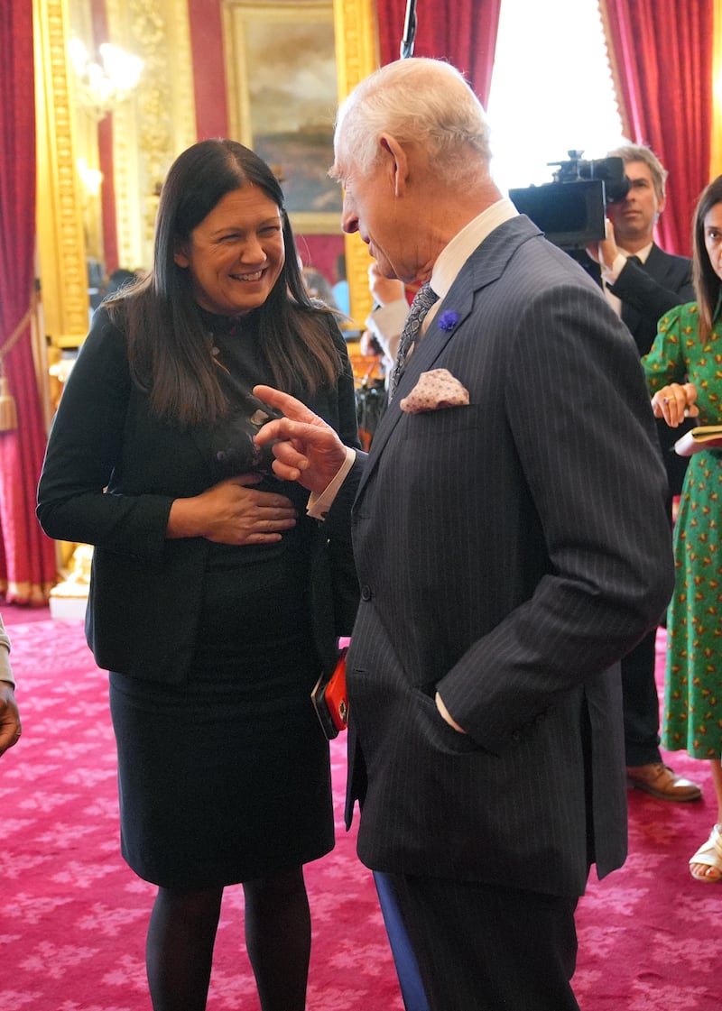 Lisa Nandy met the King at an event at St James’s Palace soon after Labour took power in July last year