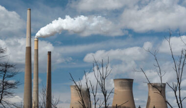 Stacks and towers at the former Homer City Generating Site before the facility was retired