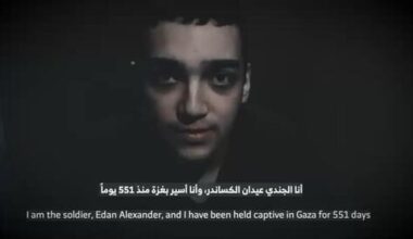 Hamas releases new video of hostage Edan Alexander on Passover night