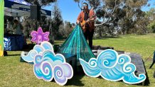 Jesse London is a local musician who supported San Diego Earth Fest performing some original songs, April 19, 2025.