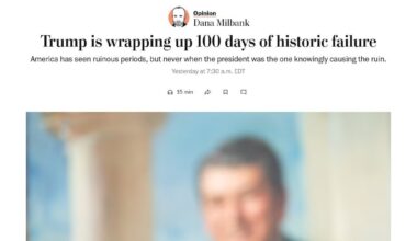 Trump is wrapping up 100 days of historic failure — America has seen ruinous periods, but never when the president was the one knowingly causing the ruin.