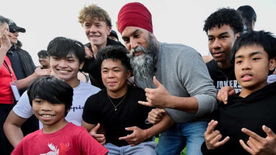 Jagmeet Singh was at the Lapu Lapu festival hours before the car-ramming incident on Saturday(AP)