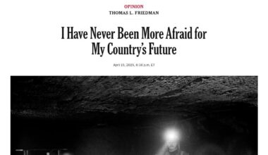 I Have Never Been More Afraid for My Country’s Future, by Thomas L. Friedman