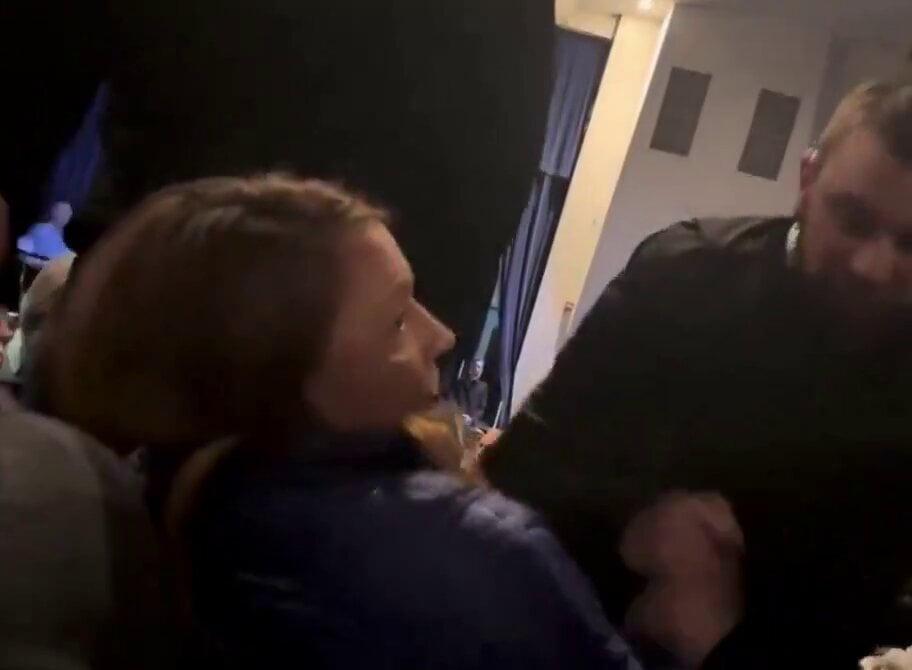 BREAKING: Remember this video of a Democratic woman being was dragged out of a Republican Townhall in Idaho? Remember how MAGA claimed that the security officers acted appropriately? They were ALL just charged.